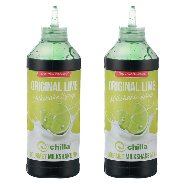 Chilla - Pack of 2 - Lime - Milk Shake Syrup 1lt