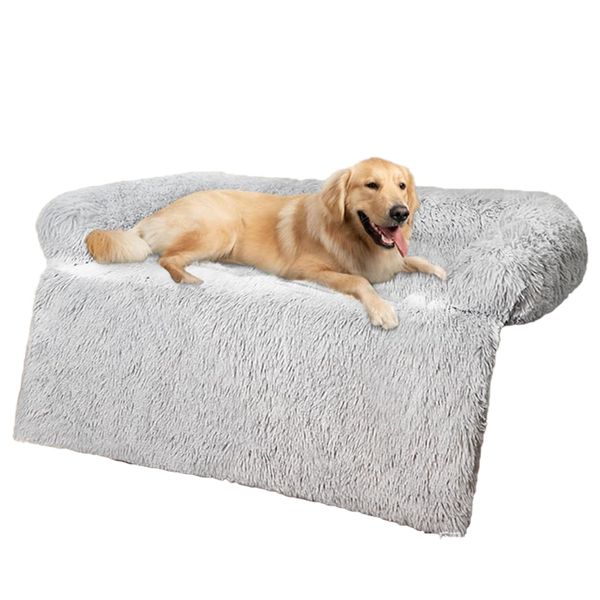 Soft Plush Dog Mat Sofa, Dog Bed Large with Anti-Slip Bottom Pet Blanket