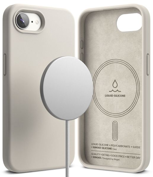 Ringke Silicone Magnetic Protective Case Compatible with iPhone 16e