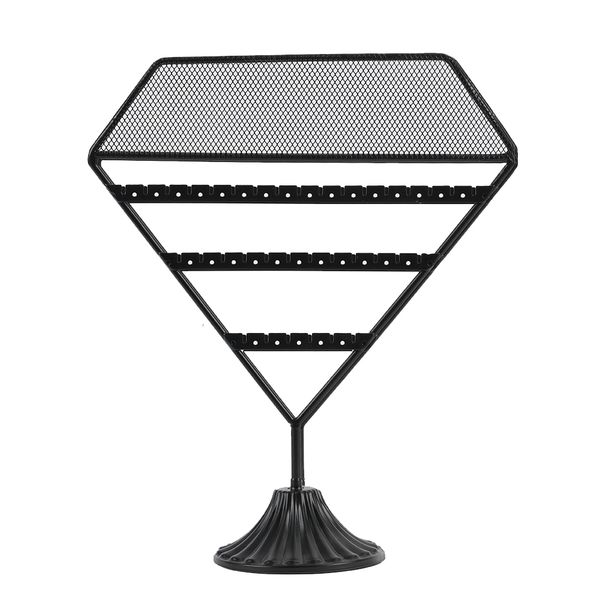 Metal Jewelry Display Rack With Holes For Hanging Necklace Earrings Rings