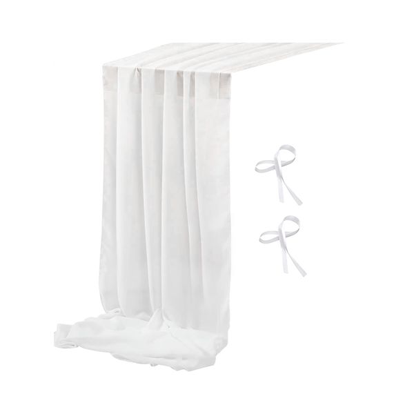 3M Chiffon Table Runner Romantic Table Runner for Weddings Parties