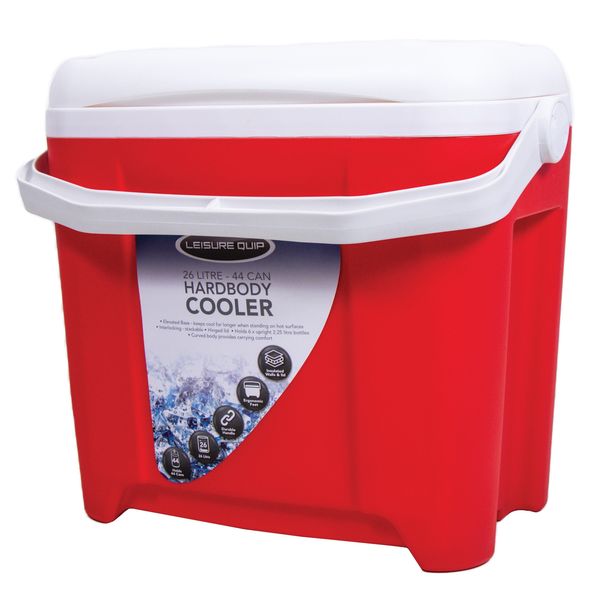 Leisure Quip Hard Body Cooler Box 26 Litre - Red