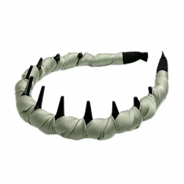Satin Wave Tooth Comb Headband for Women