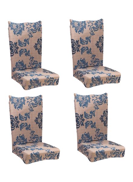 4-Piece Bohemian Design Dining Chair Cover Set