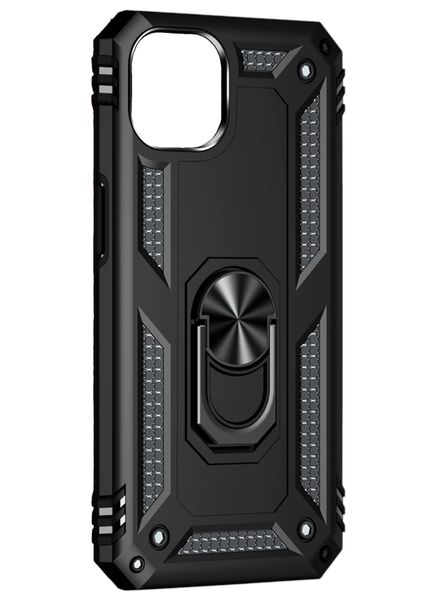 Shockproof Armor Stand Case For IPHONE 14 Plus - Black