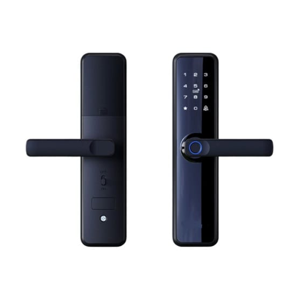 Modern Black Smart Biometric Lock - Right-Hand VD206 Model
