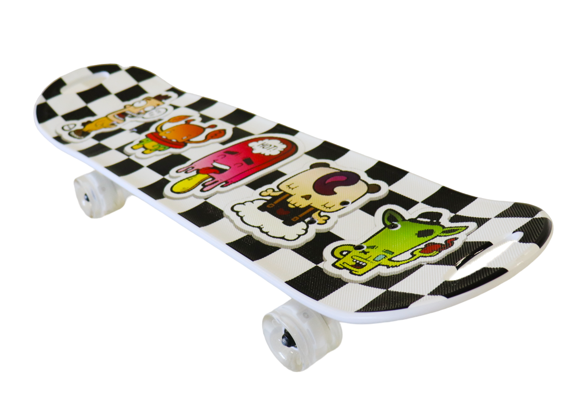 80cm Noval Design Light Up Wheels Skateboard Cruiser with Handle