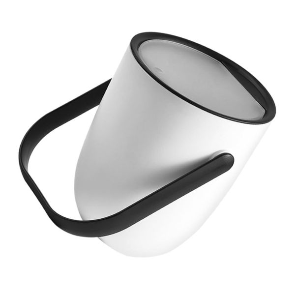 Mini Trash Can for Bedroom and Bathroom, Black Desktop Garbage Bin
