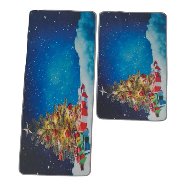 2 Piece Non Slip Super Absorbent Bath Mat set tsz 2