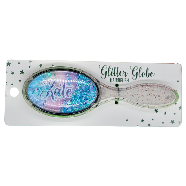 Glitter Globe Name Hairbrush - Kate