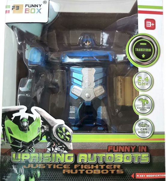 R/C 1/20 2.4GHz Lamborghini Transformer Car (22cm long) - Blue