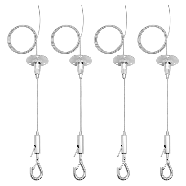 4 Pack 6ft Ceiling Sign Hanger Wire Kit, 2m Adjustable