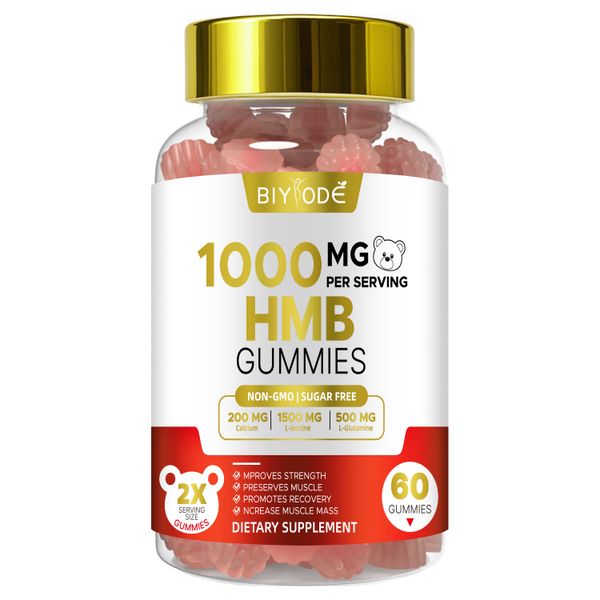BIYODE 1000mg Musculoskeletal Support, HMB Gummies for Men and Women