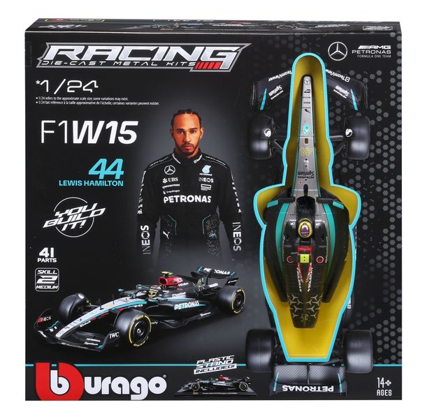 Bburago 1/24 Mercedes-AMG F1 W15 2024 Kit - #44 Lewis Hamilton (23cm Long)