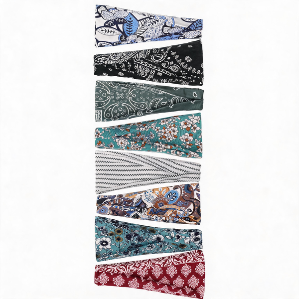 8 Pack Headbands for Women, Boho Style Headbands