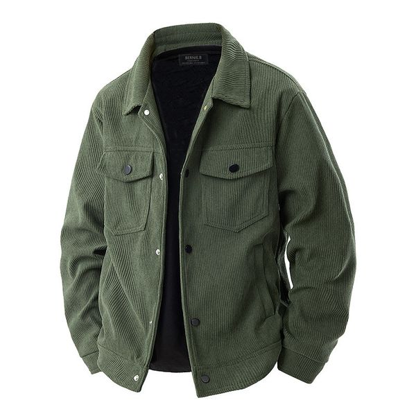BERNIE.B Men's Corduroy Jackets - Army Green