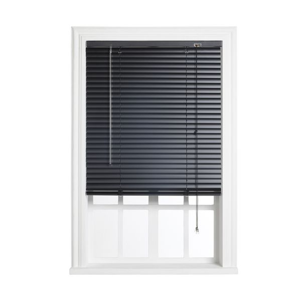 25mm Aluminium Venetian Blind Matt Black