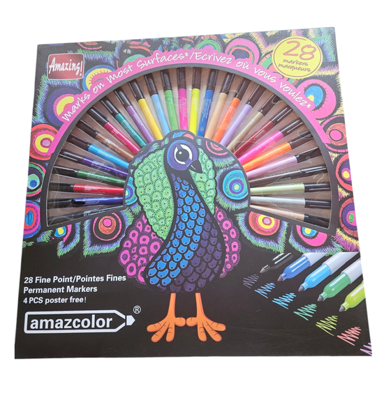 Amazing Permanent Coloring Markers