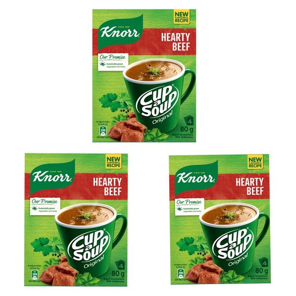 Knorr Cup-A-Soup Hearty Beef - Pack of 3