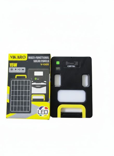 15w 1200mAH Solar Power Bank Charger and LED Light