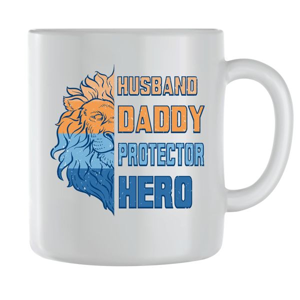 Hero Coffee Mugs for Men Trendy Fathers Day Graphic Dad Saying Cup Gift 179