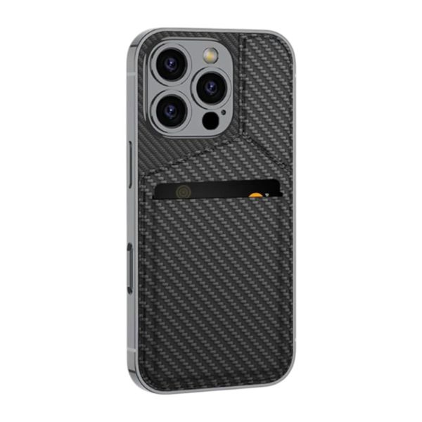 Rotor Back Phone Case - Compatible with - iPhone 16 Pro Max - Black &amp; Cream