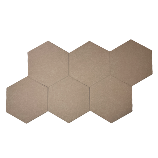 Hexagon Acoustic Panel - Camel - 6 Pack