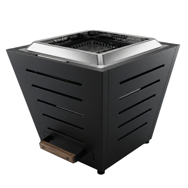 Casa Calore Aztec Smokeless Firepit Cube Large 304 Stainless Steel