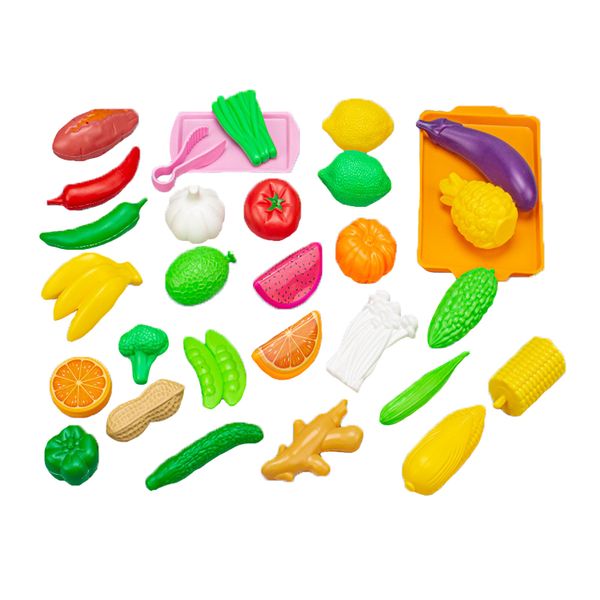 Children's Kitchen Vegetable And Fruit Cutting Toy Set