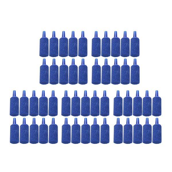 Fish Tank Mineral Bubbles Air Stone 50 Pieces Blue