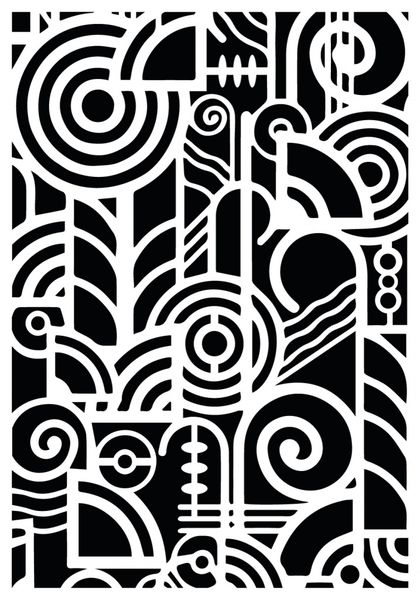 Miami stencil - A3 - Stencil (45cmx30cm)