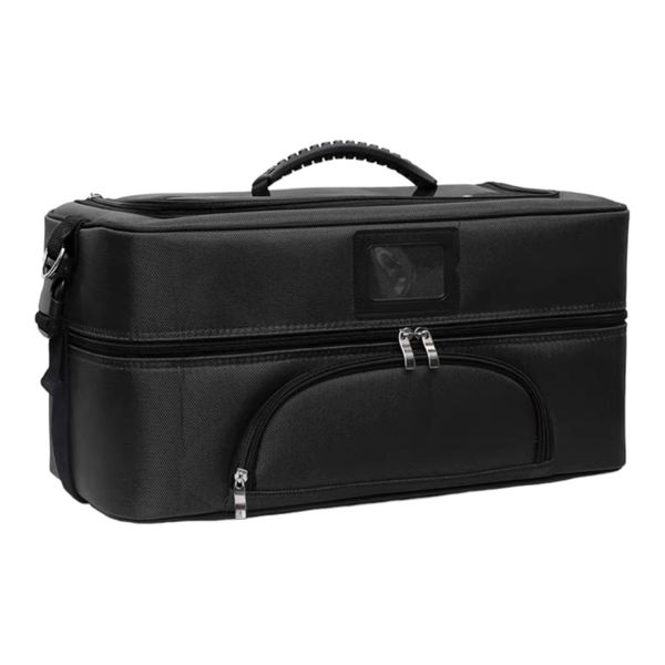 Large Capacity Portable Oxford Professional Makeup Suitcase with Strap Y262