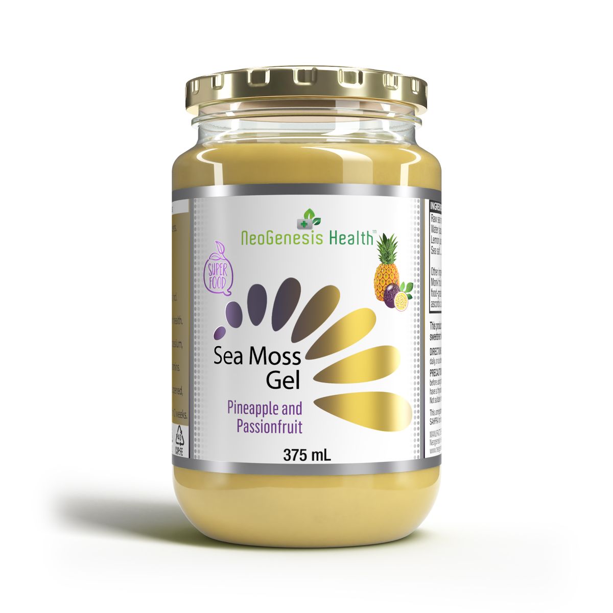 Neogenesis Health Sea moss gel - Pineapple and Passion fruit