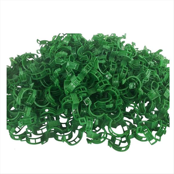200Pcs Plant Support Garden Clips Tomato Clips Supports Green