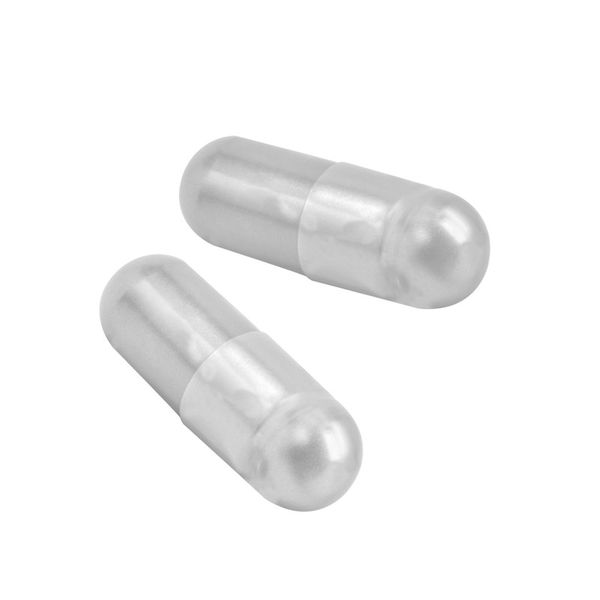 1000 Size 0 Empty Gel Capsules (Pearl White) - CheekyMoo