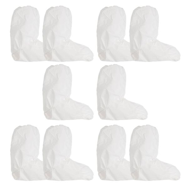 Camping Transparent Fashion Waterproof Knee High Shoe Cover Set of 10