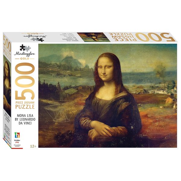 Mindbogglers Gold 500 Piece Jigsaw Mona Lisa