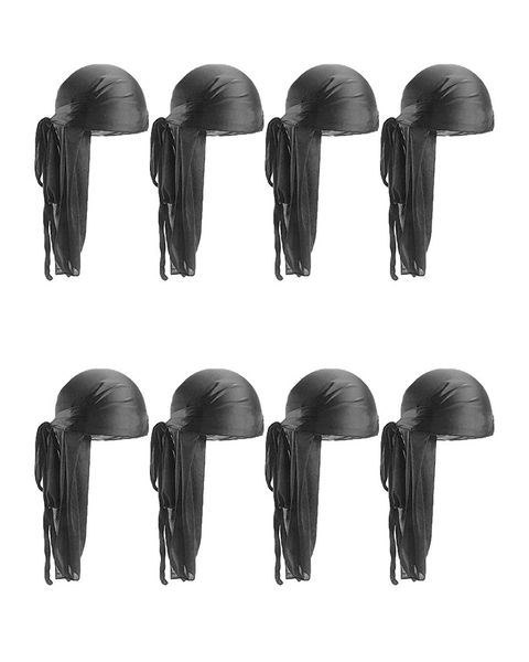 Durag Silky 8 Pieces - Black
