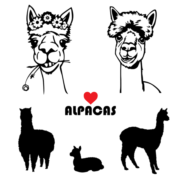TrendSpire Alpaca Vinyl Stickers