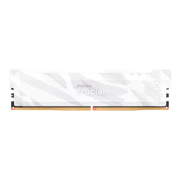 Crucial Pro 16GB 6400Mhz DDR5 Desktop OC Gaming Memory - White