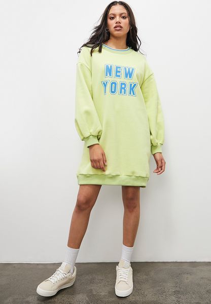 Graphic Crew Sweat Dress