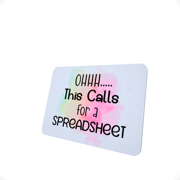 This calls for a Spreadsheet - Funny Office Mouse Pad
