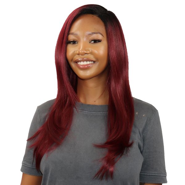 100% Premium Fiber Lace Front Wig Color Red