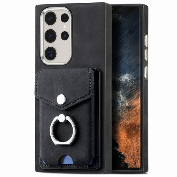 Magnetic Card Holder Ring Phone Case Compatible with Samsung Galaxy A54 5G