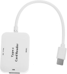 3 in 1 Type-C Card Reader for Phones and Laptops USB OTG Hub Multi ...