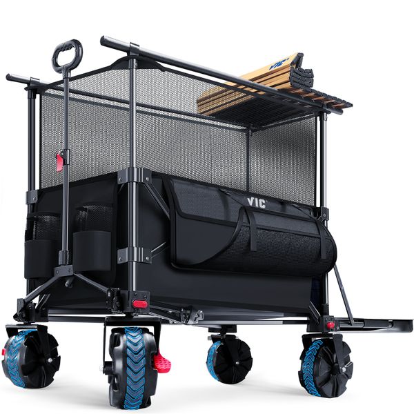 VIC 680lbs Super Cart &amp; Table 1=5 Set, 480L Mega Capacity 54" Extra Long