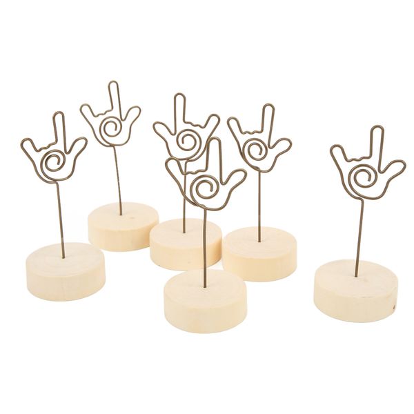 Gesture Table Clip Holder Compatible with Photo Cards