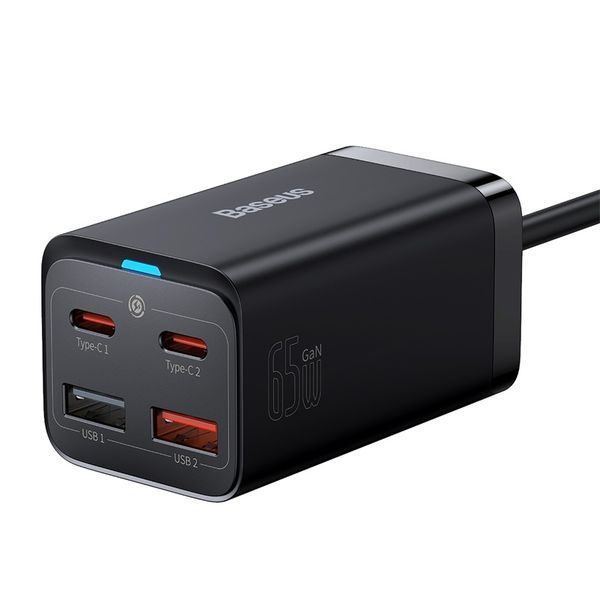 Baseus GaN3 Pro Desktop Fast Charger 4-Port 65W EU - Black