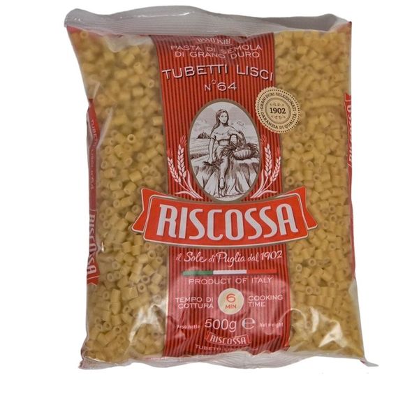 Riscossa - Tubetti Lisci Pasta 500g