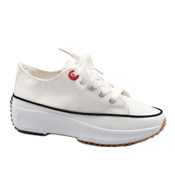 Ladies Lace Up Platform Sneakers